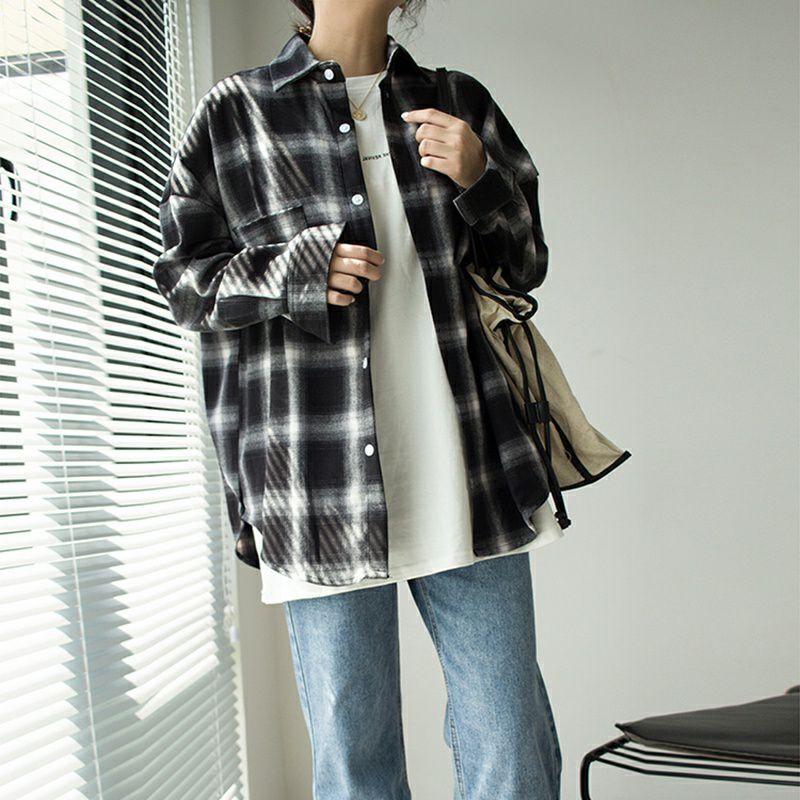 Kemeja Wanita/Pria Premium Oversize Korean Style