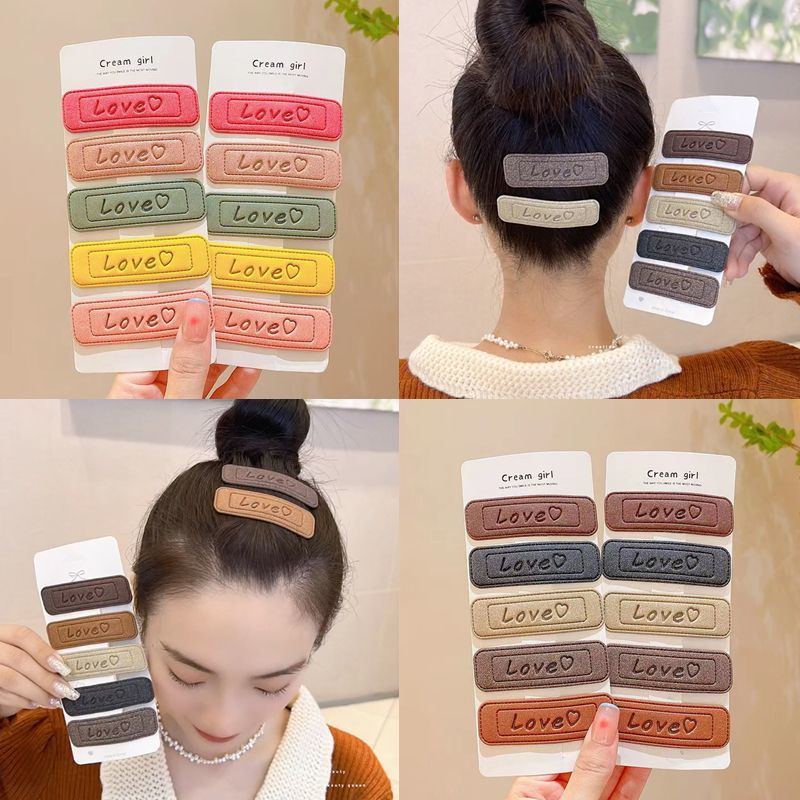 2022 5pcs / set Jepit Rambut Poni Samping Gaya Korea Untuk Wanita