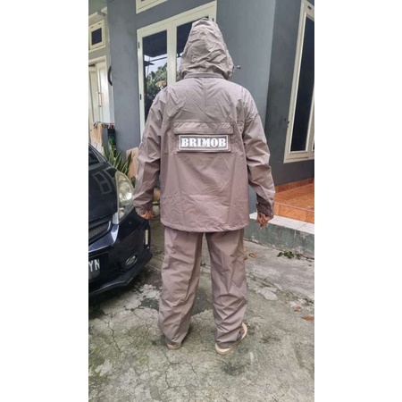 jas hujan raincoat BRIMOB jatah original