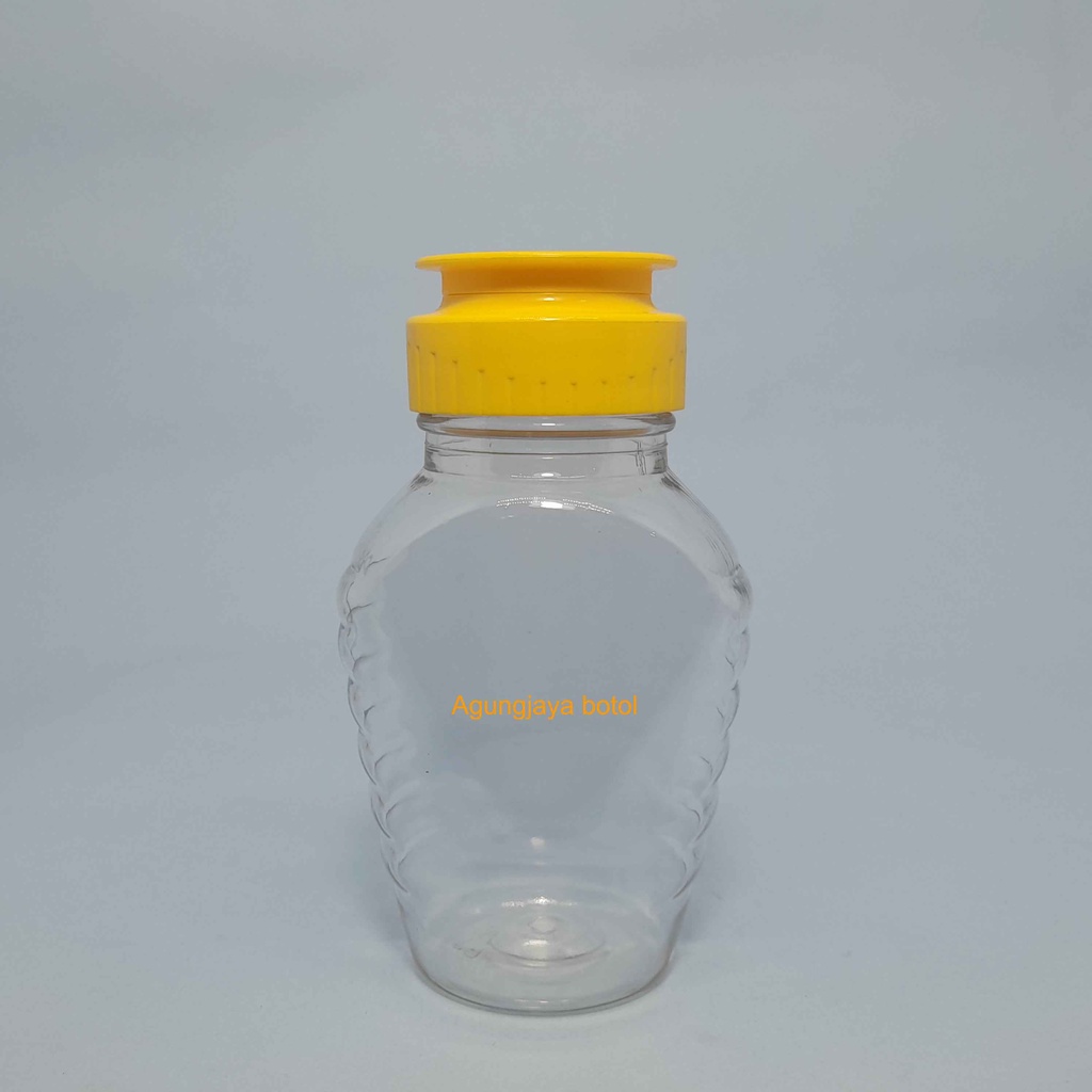 Botol Madu TJ Lengkung 100 ml Tutup Fliptop / Botol Madu 100ml / Botol Plastik Madu