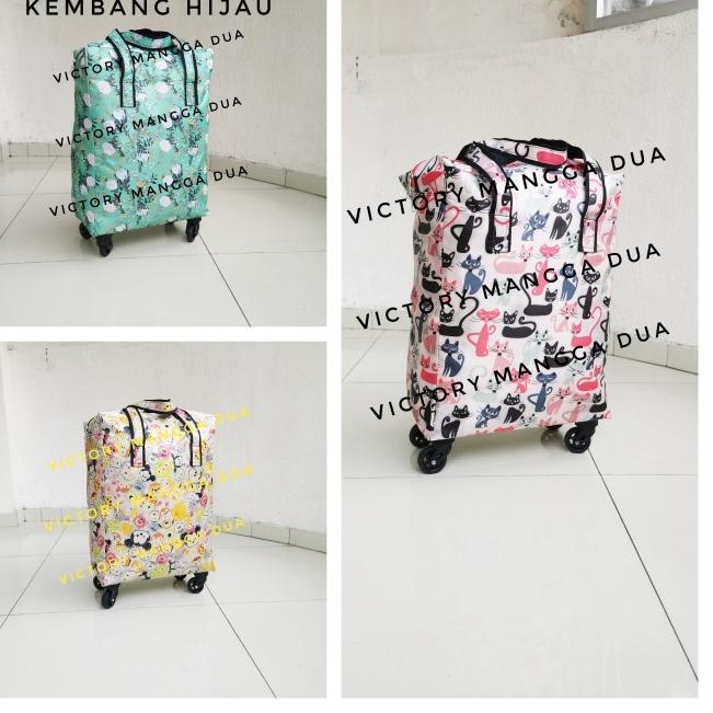 Tas travel, tas troli, tas lipat, tas roda, tote panda hitam