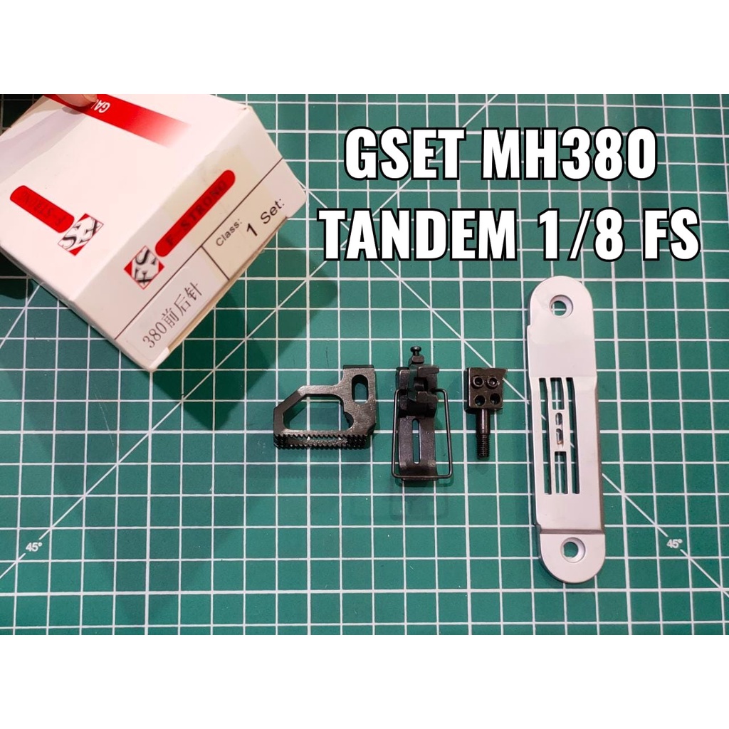 Gauge Set Getset Mesin Jarum 3 Rantai Juki MH-380 FS 1/8