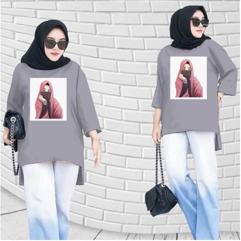 FC - TUNIK BASIC OVERSIZE WANITA HIJAB'S VARIASI 0270 DTF