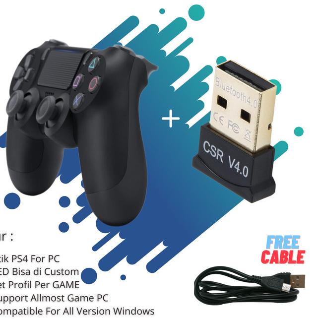 STIK PS4 / STICK PC / JOYSTIK GAMEPAD WIRELESS PAKET PC + BLUETOOTH - STIK ONLY