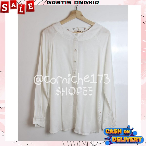 Buju Blouse Polos Elegan Baju Kerja Fashionable Blues Kondangan Bloues Tebel Premium Kemejs Bluose F