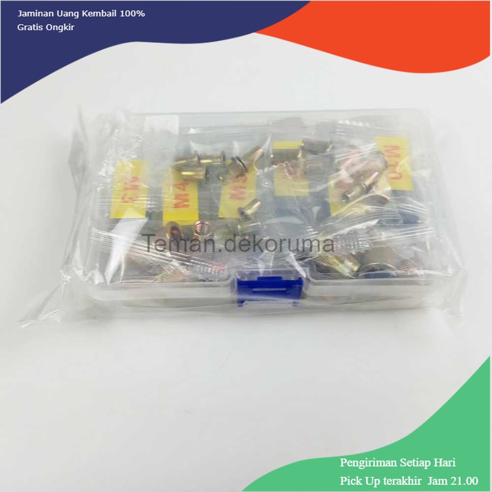 TD-PR2 HIFESON Kepala Hand Rivet Nut Gun Manual Riveter Rivnut 36 PCS - RH02