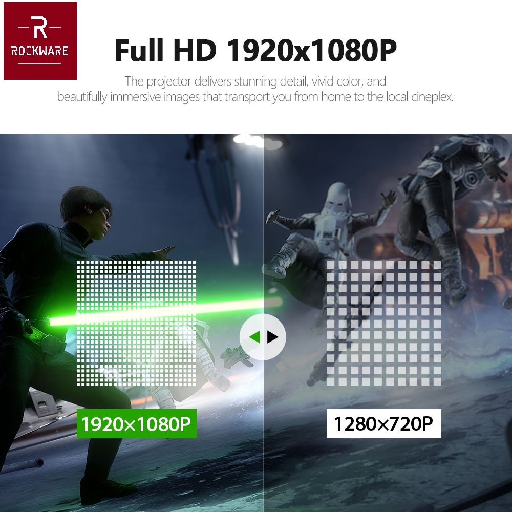 M1W ANDROID Version - Smart LED Projector FULL HD 1080P 4000 Lumens - DIKENAL DI PASARAN DENGAN NAMA AUN ET40S ANDROID VERSION