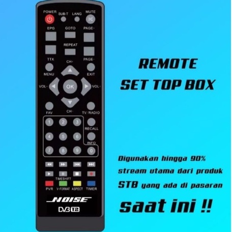 Remot STB Set top box universal semua merek/remot set top box tv digital receiver NOISE