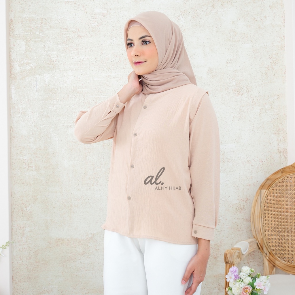 Blouse Wanita Crinkle Airflow / Kemeja Wanita / Atasan Wanita / Blouse Vella Crinkle Airflow