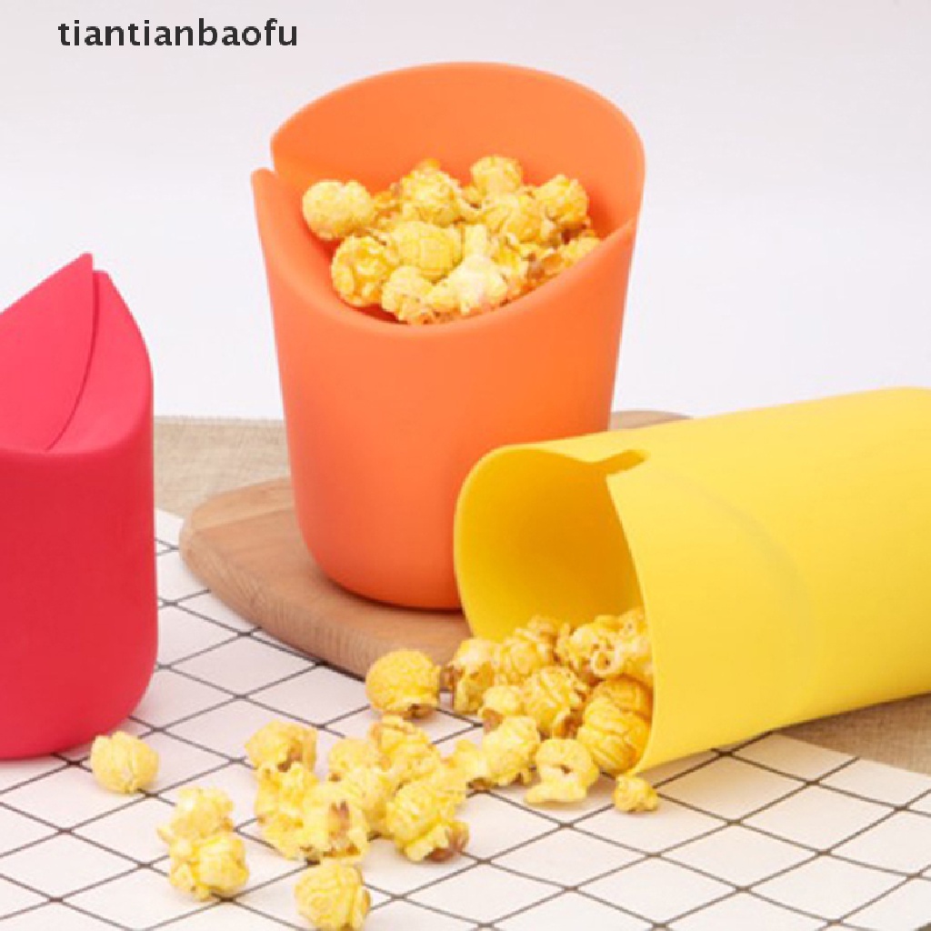 Ember Popcorn Model Lipat Bahan Silikon Untuk Microwave