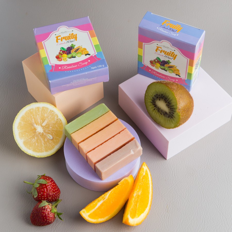 [BPOM] Fruity Rainbow Soap Extracts / Sabun Fruity