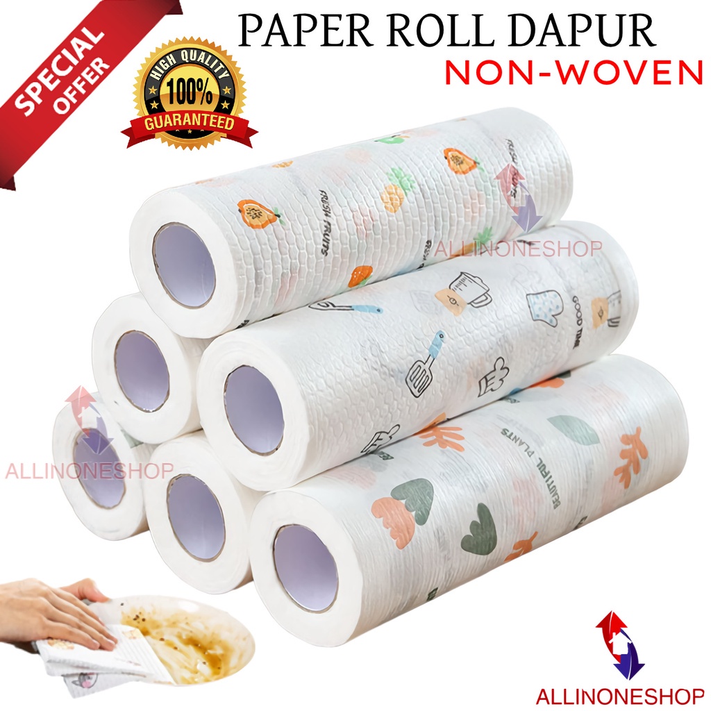 TISSUE GULUNG TISU LAP MINYAK DAPUR / KAIN LAP TISSUE GULUNG PEMBERSIH MINYAK MULTIFUNGSI / KAIN TISU ROLL BAHAN NON-WOVEN