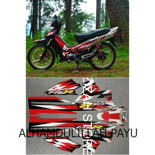 striping fizr milenium merah millenium lis stiker fiz r f1z r  putih tahun 2000 POLET