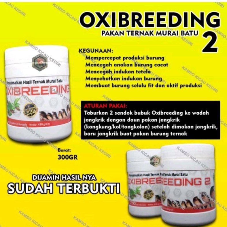 oxibreeding pakan jangkrik ternak burung kicau ocehan murai kacer jalak pentet dll