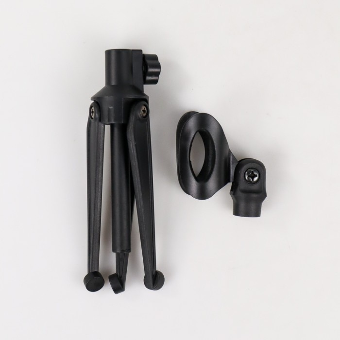 Microphone Stand Desktop Meja Podium Tripod Holder Mic Atur Tinggi L4