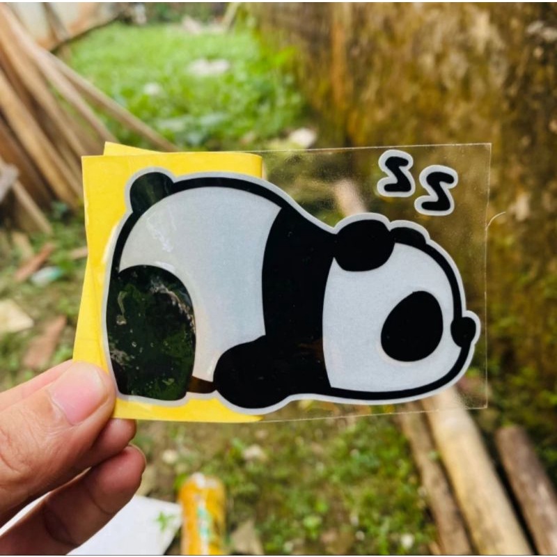 stiker panda stiker lucu stiker motor