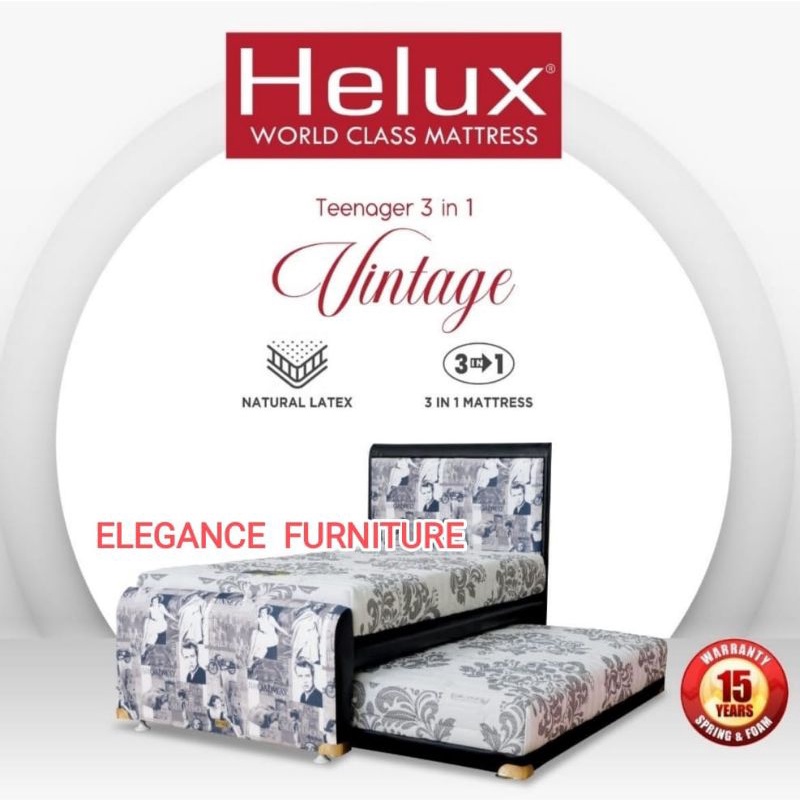 Bed Dorong HELUX 3in1 Latex Paris / Vintage ORIGINAL Pekanbaru saja