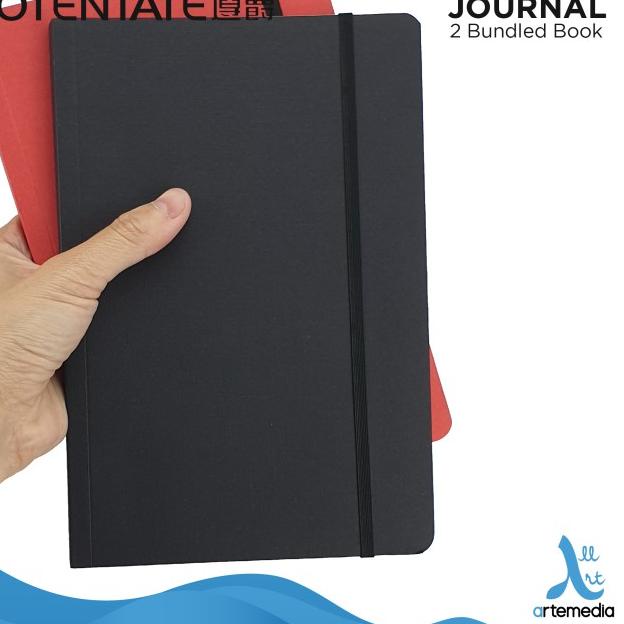 

Potentate Journals 80gsm 80sheet 21x14cm (2pcs) - BLACK & BLACK