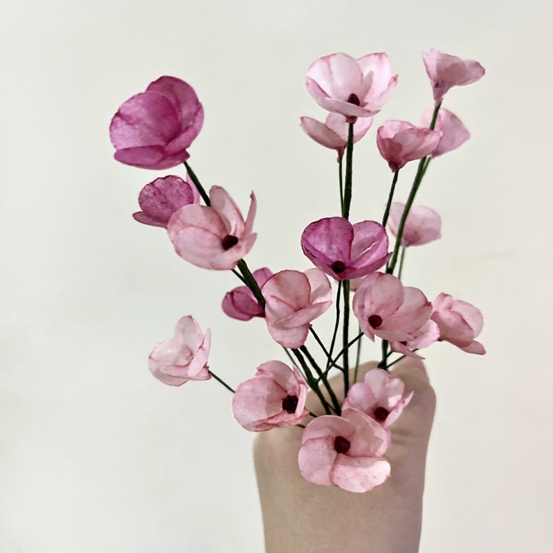 

Edible Wafer Paper Filler Flower Hydrangea Branch Hiasan Dekorasi Kue Bunga Wafer Paper