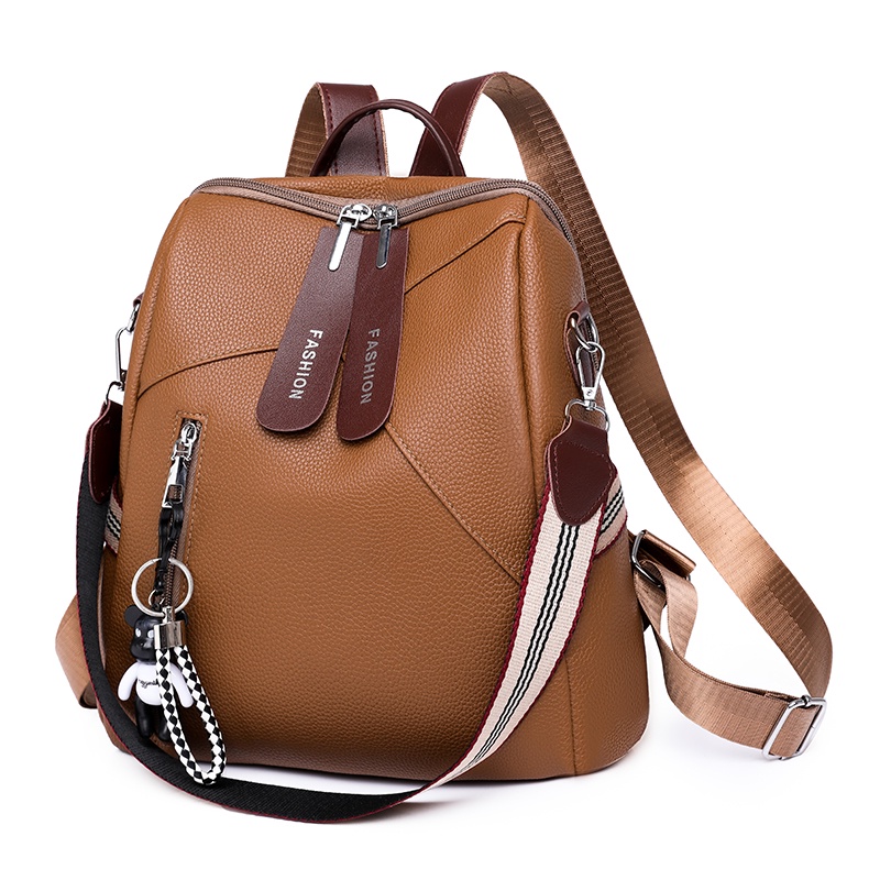 TAS WANITA FASHION RANSEL IMPORT 5489-KHAKI + GANTUNGAN