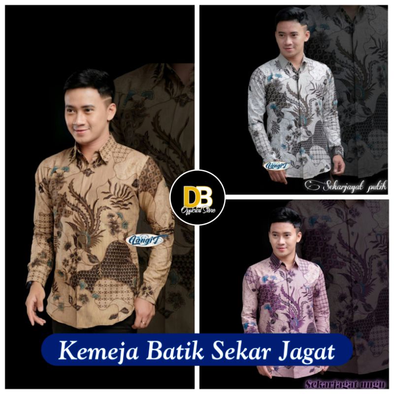 Kemeja Batik Pria Lengan Panjang M L XL XXL Motif Sekar Jagat / Baju Batik Pria Pekalongan / Hem Batik Pria Lengan Panjang / Pakaian Kerja Pria / Murah / COD / Kemeja Kantor / Baju Tradisional / Kemeja Casual