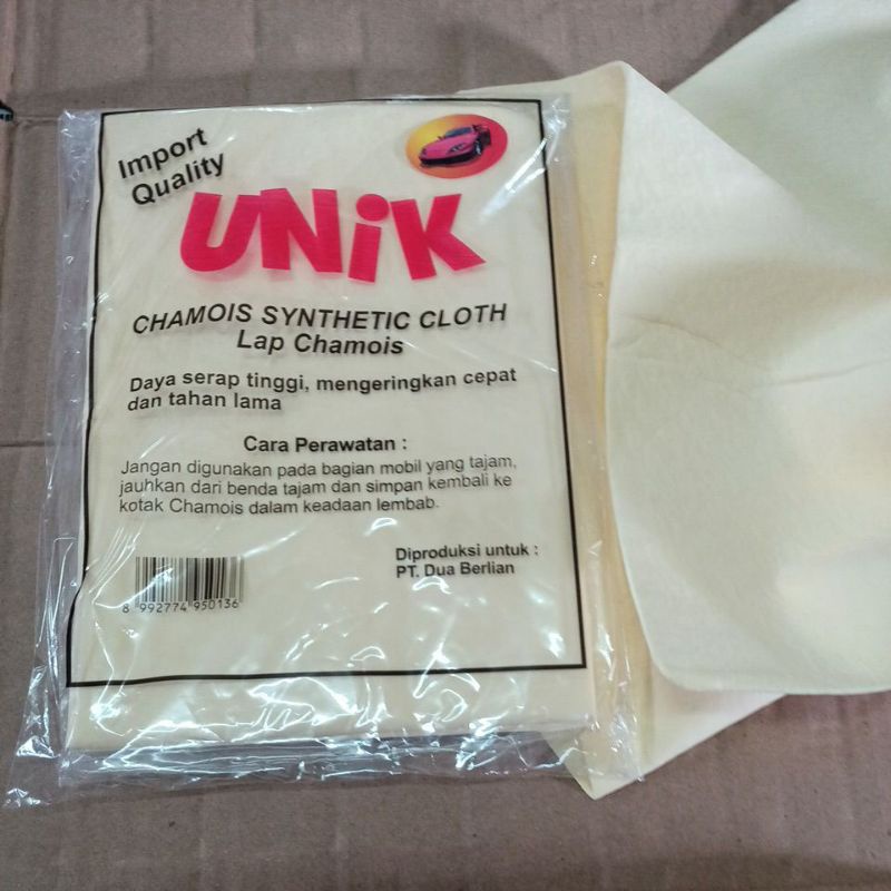 Kanebo UNIK chamois synthetic lap 31cmx42cm