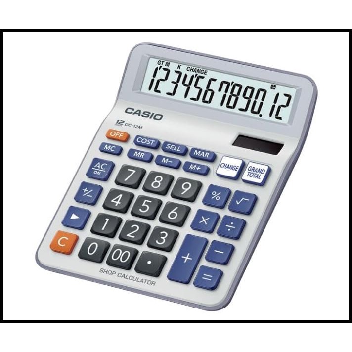 

Calculator Casio Dc-12M Kalkulator Toko Shop Desktop 12 Digits