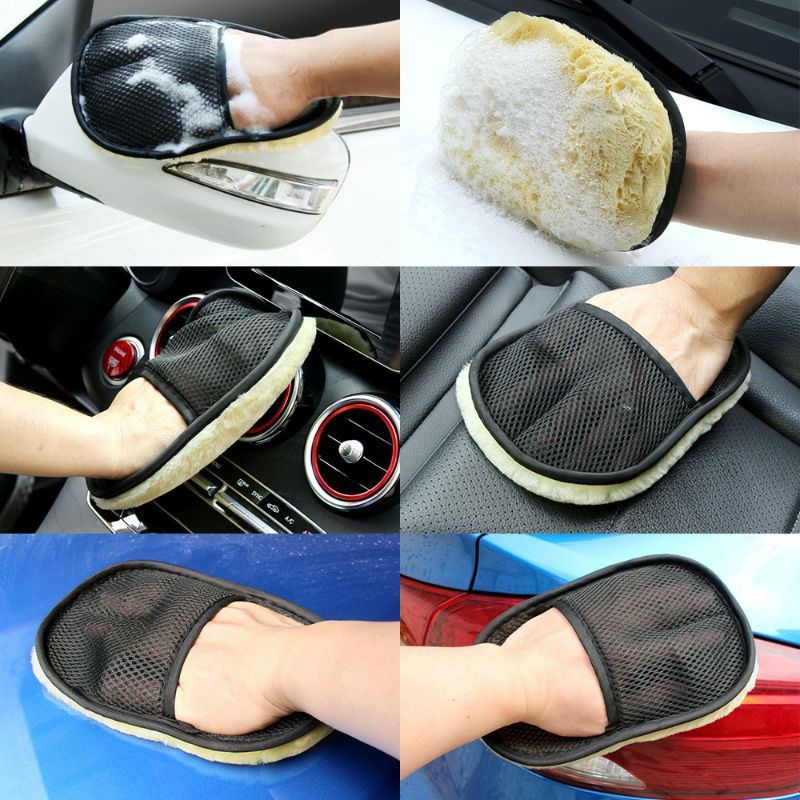 Kain Lap Cuci Mobil Motor Model Sarung Tangan Anti Gores - Micro Fiber Aman untuk Cat Kendaraan