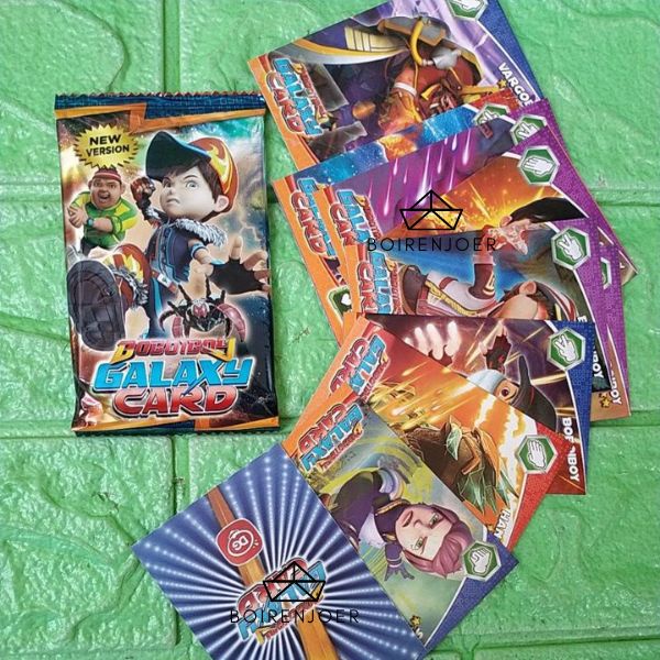 KARTU FOIL TRADING CARD GAMES BOBOIBOY GALAXY / KARTU FOIL BOBOIBOY BT21 / MAINAN KOLEKSI KARTU TERM