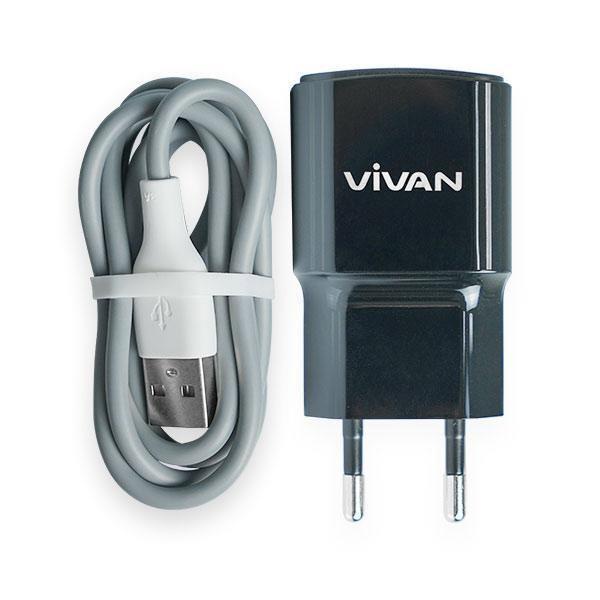 VIVAN POWER OVAL 3.0 II  USB CHARGER WITH 3A FAST CHARGING TYPE-C CABLE