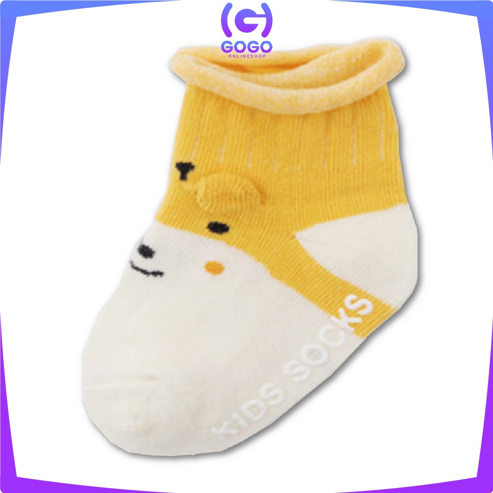 GOGO-P90 Kaos Kaki Bayi Anti Slip Animal Lucu / Cute Baby Socks / Kaos Kaki Anak Antislip Motif Hewan