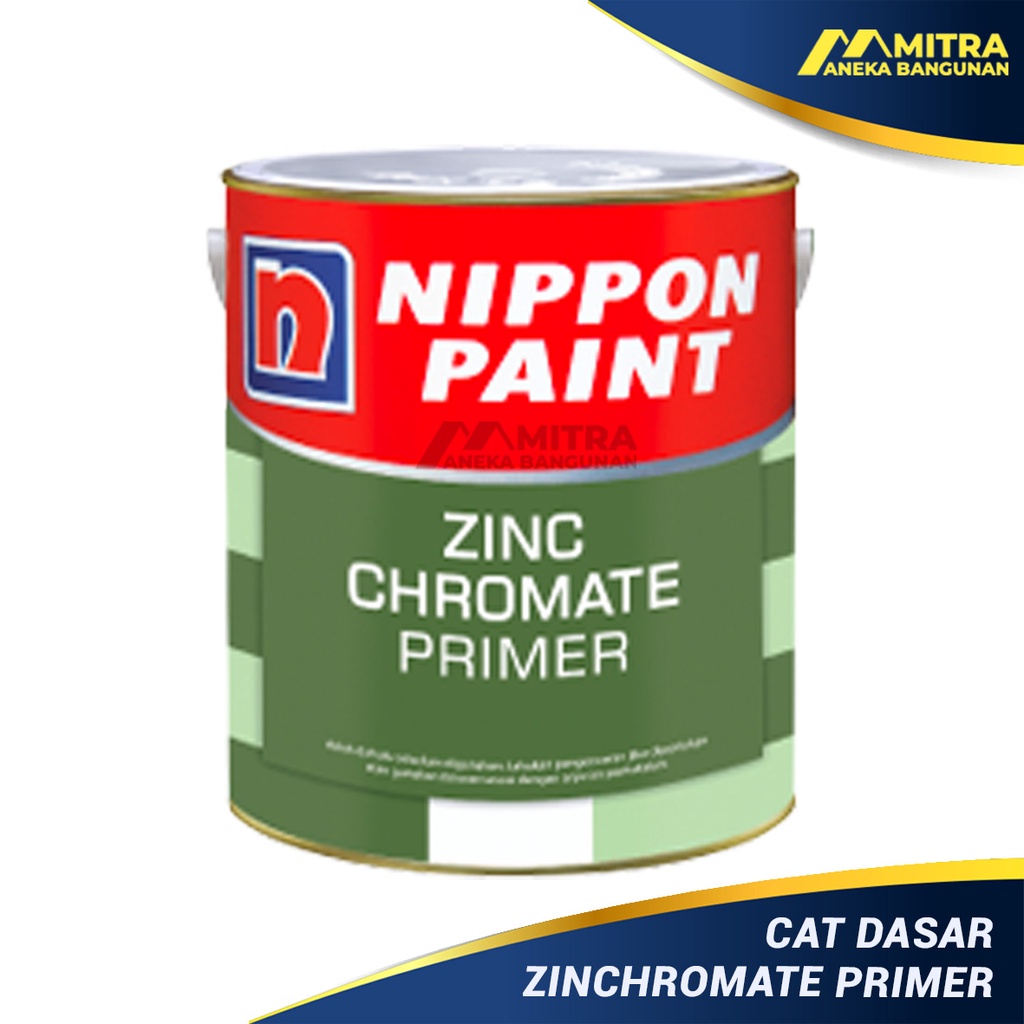 Jual ZINC CHROMATE PRIMER 1 KG / CAT DASAR ANTI KARAT UNTUK BESI BAJA LOGAM / MENI BESI 2 IN 1