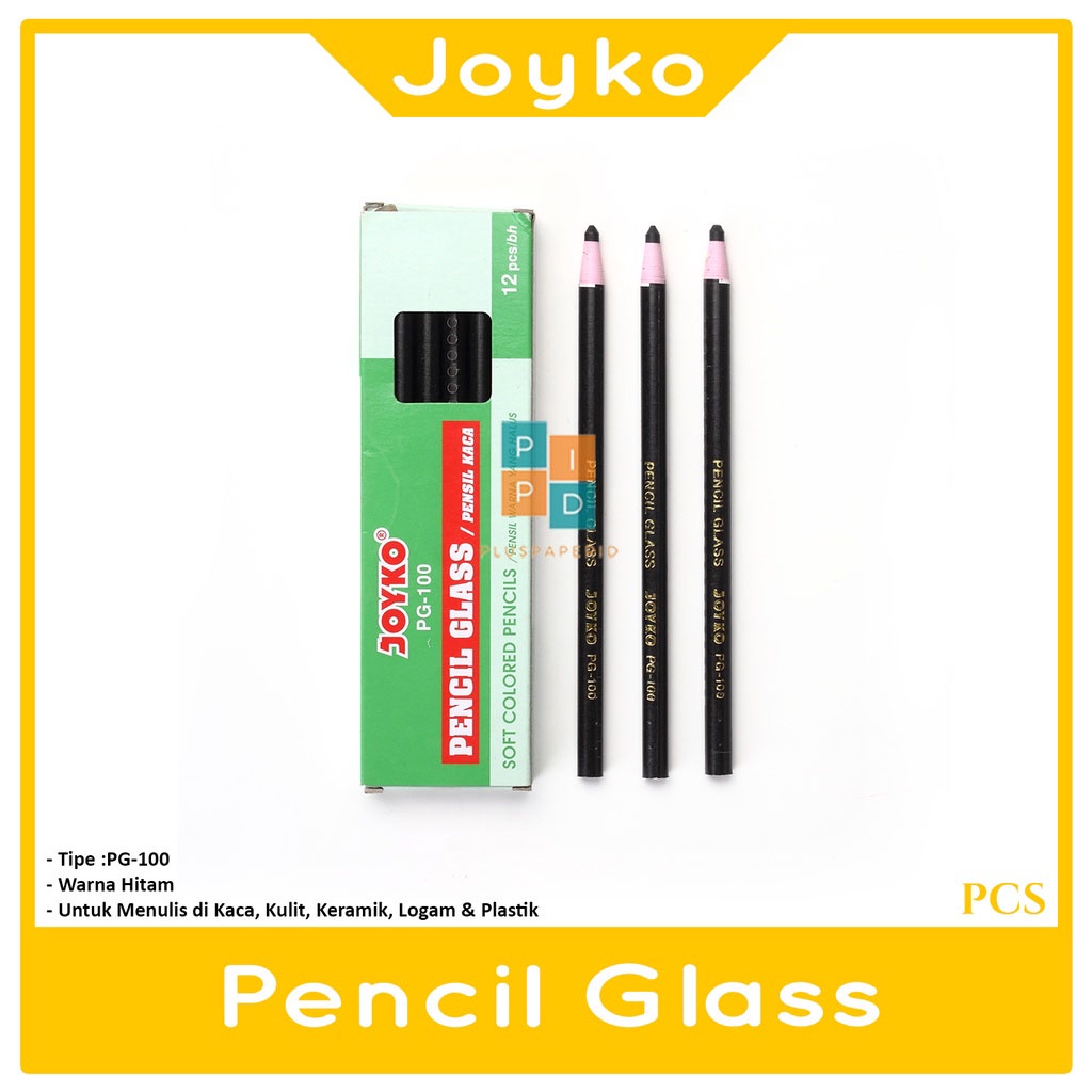 

JOYKO - Pensil Kaca PG-100 Warna Hitam - Pcs