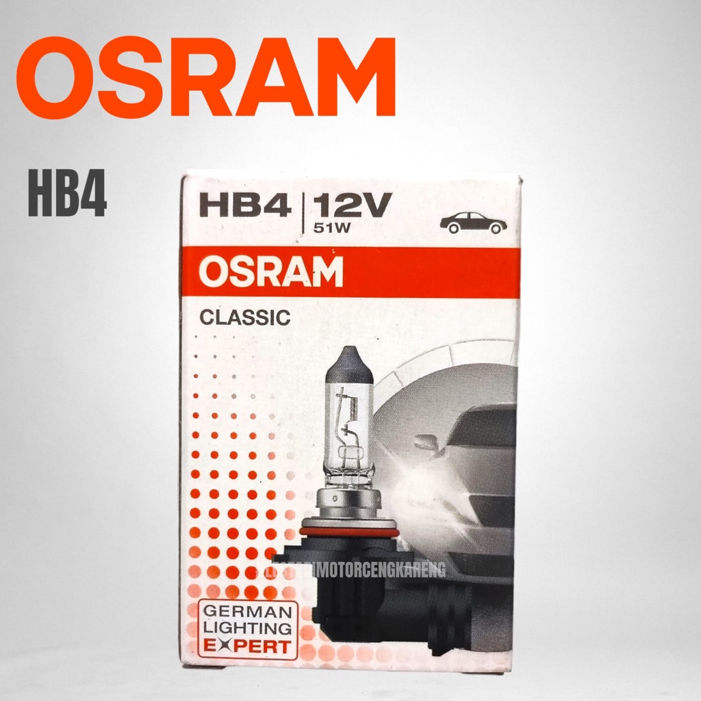 BOHLAM LAMPU HALOGEN FOGLAMP OSRAM HB4 12V 51W - P22D 9006