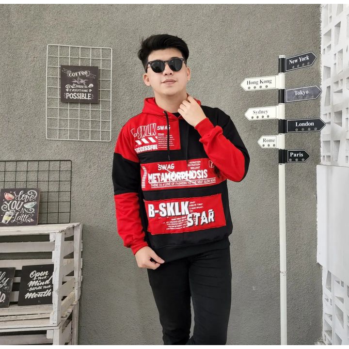 Jacket SWAG METAMORFOSIS Hoodie Sweater Pria Oversize Atasan Kasual Fashion Terkini Trendy Elegan Ala Korean