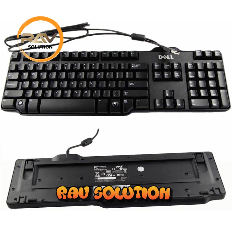 Keyboard gaming mechanical Dell kable original usb 8115  / Keyboard kable usb/ keyboard  Dell mechanical Warna Hitam Support All Komputer/laptop  - RAV SOLUTION