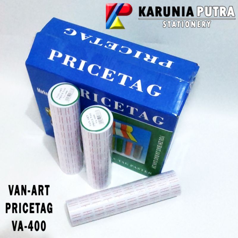 

Label harga Price Tag Refill label roll Van Art 1slop 10roll