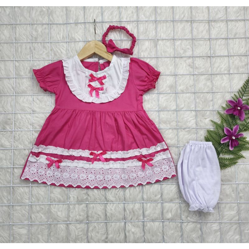 Baju bayi perempuan Dress Aurora