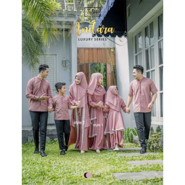 Moslem Ori Eid Series Couple Family Set Sarimbit Andara Luxury Series By Silvi Collection (Open PO R