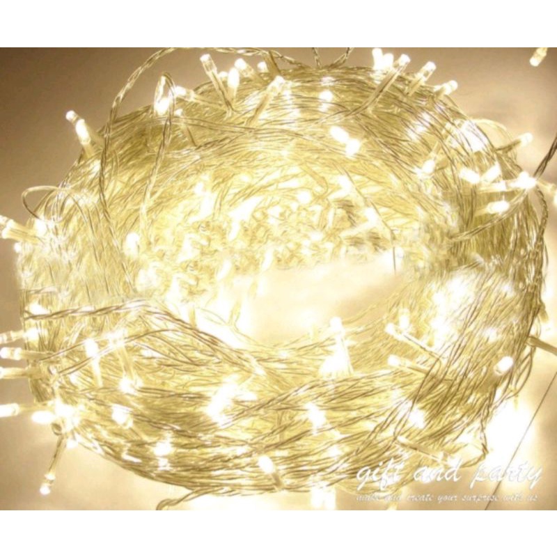 LAMPU TUMBLR WARM WHITE/LAMPU HIAS DAN NATAL PUTIH KUNING/TWINKLE