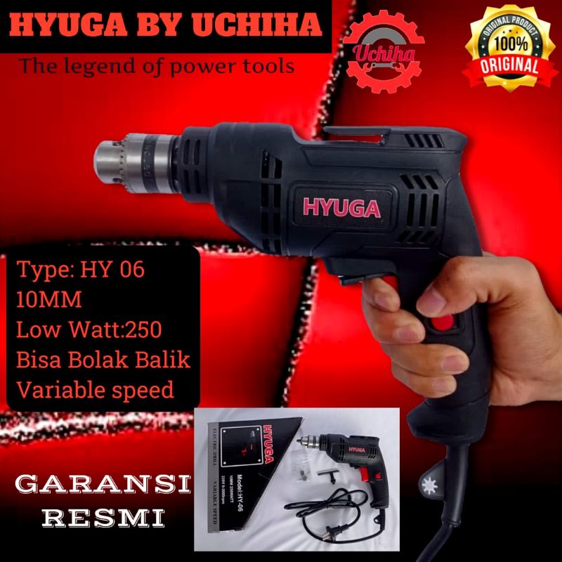 bor 10 mm dan toolkit terlengkap 102pcs terlengkap merk uchiha