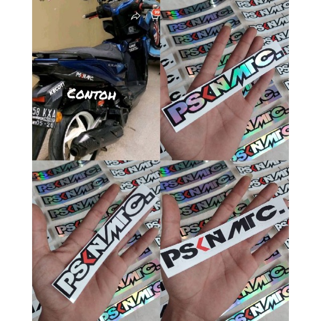 Sticker PSKNMTC. Pasukan Matic panjang 15cm x lebar 2,5cm warna lengkap harga 1pcs sticker termurah