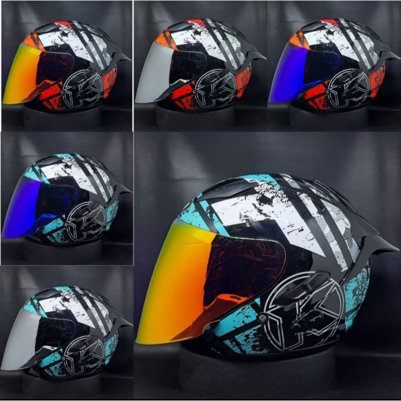 KYT GALAXY SLIDE PAKET GANTENG