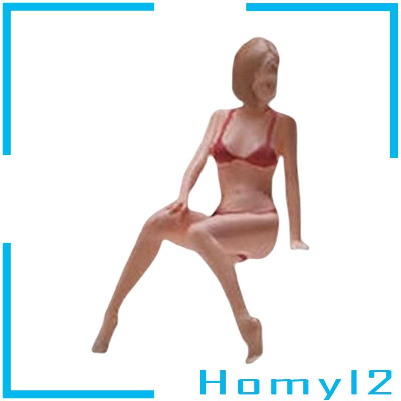 Homyl2 Miniatur Figur Wanita Multifungsi Skala 1 / 64 Untuk Lansekap Mikro / Taman DIY