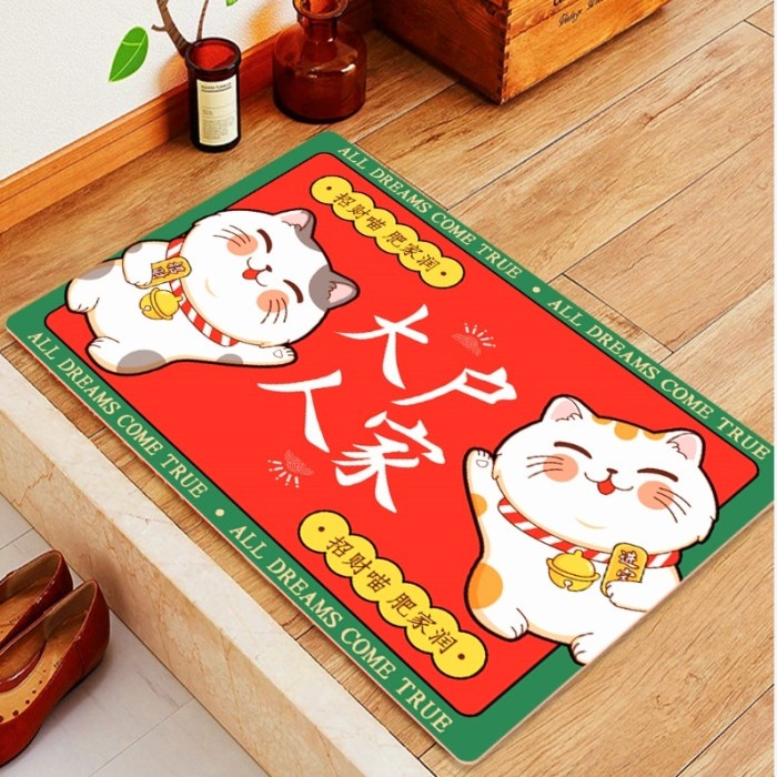 

Keset Kaki FU Hoki Kado Imlek Murah Keset Anti Selip Maneki Lucky Cat - CAT 15 KS-915
