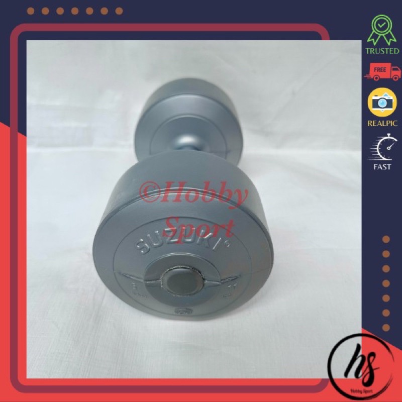 Dumbel Plastik 5 kg Dumbell Suzuki Barbel 5kg Fitness Gym Dambel Murah