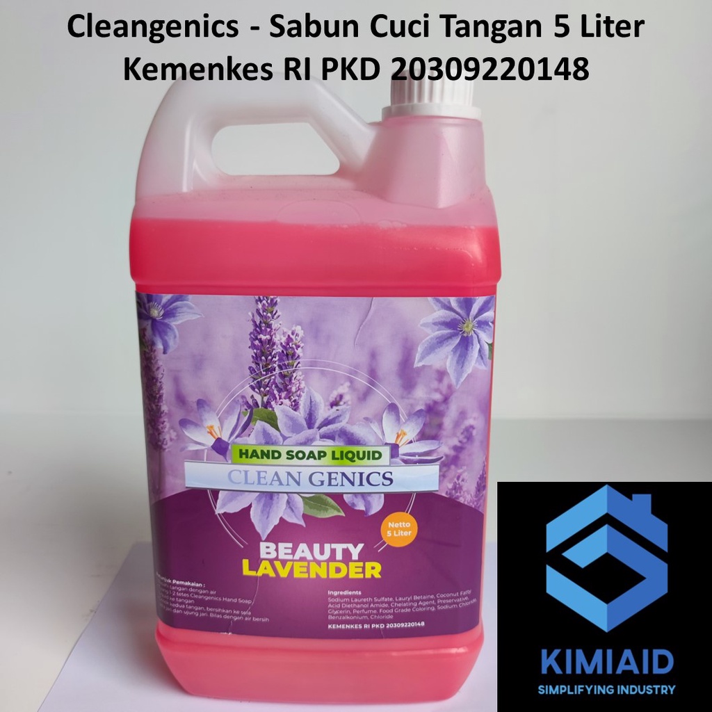 Sabun Cuci Tangan 5 Liter Sabun Cuci Tangan 5 Liter Cleangenics Hand Wash Hand Gel Handsoap Liquid Cairan Sabun Cuci Tangan Handsoap Refill