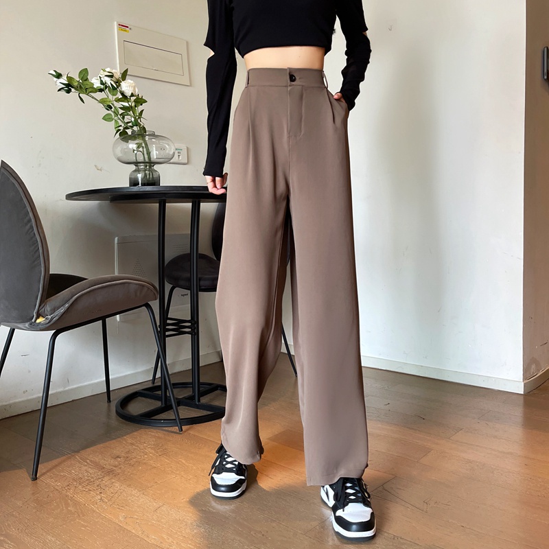 Loose Pants 332 Trousers Wanita Anti Kusut - Celana Kulot Highwaist Wanita Bahan Jatuh Celana Kantor Formal / Casual