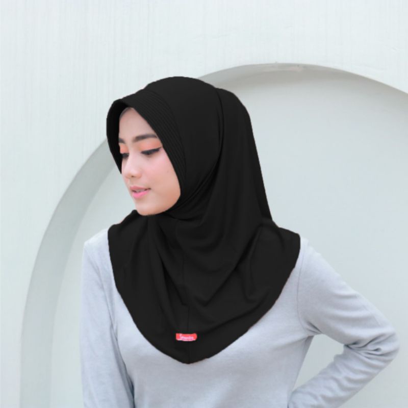 PROMO HIJAB INSTAN SHAMIRA /HIJAB SPORTY / KERUDUNG Khimar Instan Olahraga / Hijab Sporty Pet Bahan 
