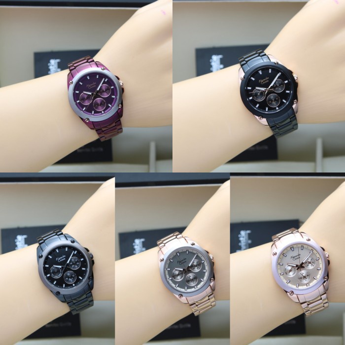 [Free Baterai] JAM TANGAN WANITA ALEXANDRE CHRISTIE AC 8667 RANTAI ORIGINAL GARANSI RESMI 1 TAHUN